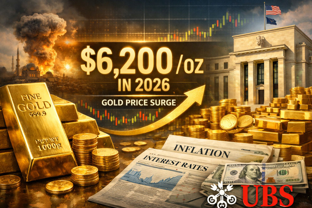 Gold is still set to gain 20% above current prices in 2026 – UBS by Ernest Hoffman